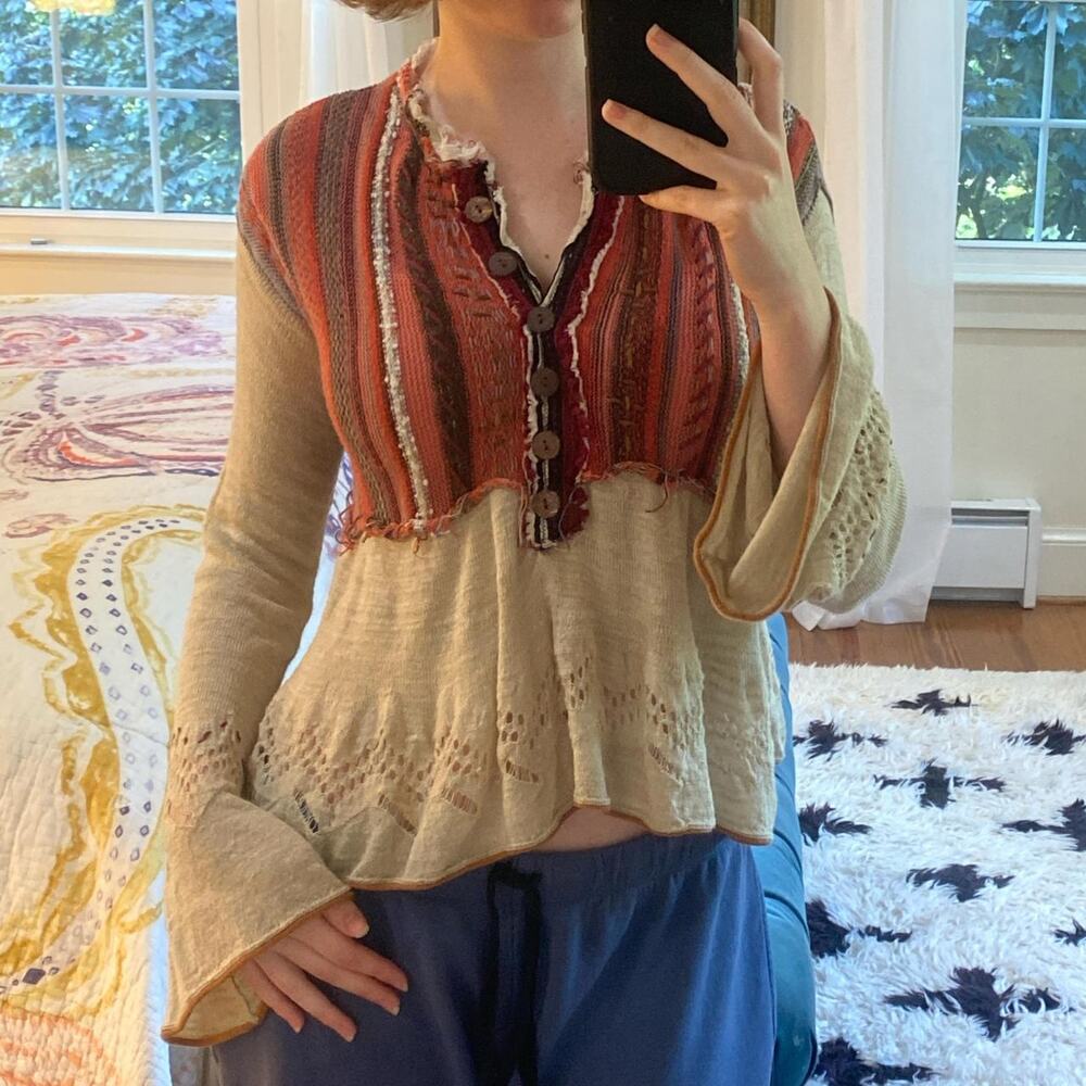 Free people boho chic striped